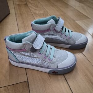 Girls Glitter Sequin Sneakers - Size 11